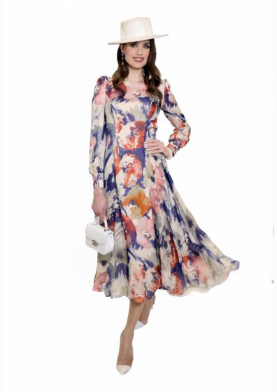 DROP SLEEVE SHIRT DRESS PRINTED PRIMA VERA